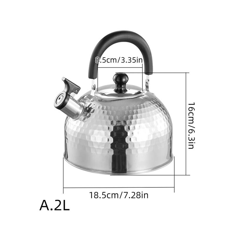 

Retro Wood Handle Whistling Tea Kettle