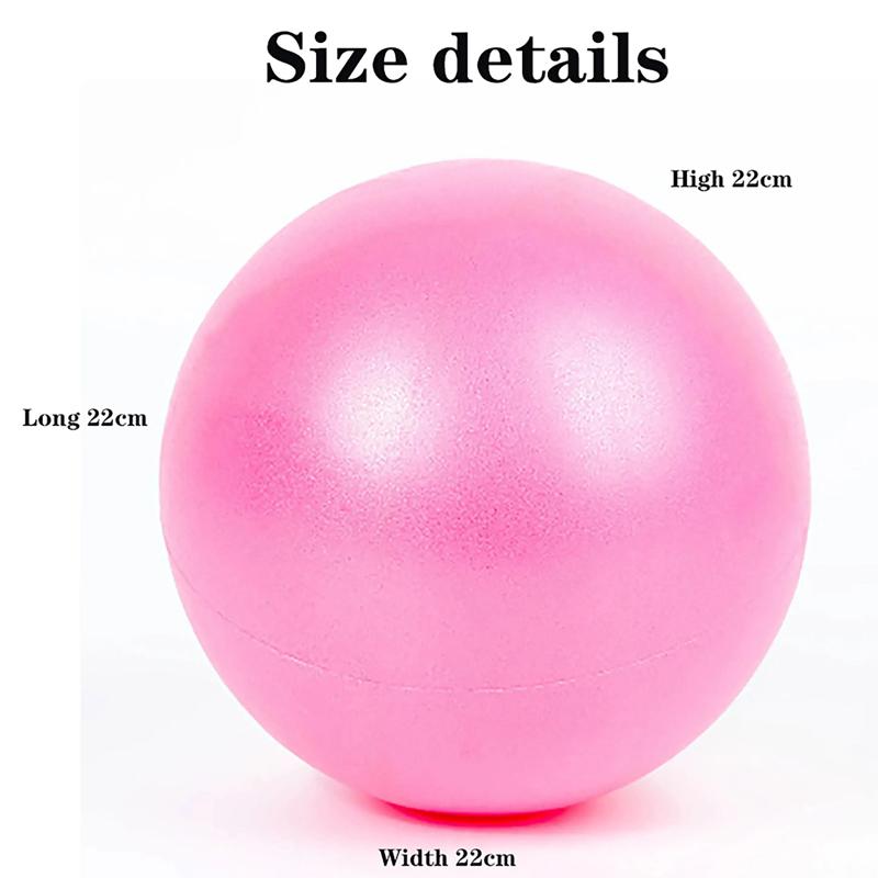 Mini palla da yoga per pilates, palla da yoga per glutei, attrezzatura per il fitness, palla antideflagrante per ginnastica, palla con morsetto per le gambe, palla elastica