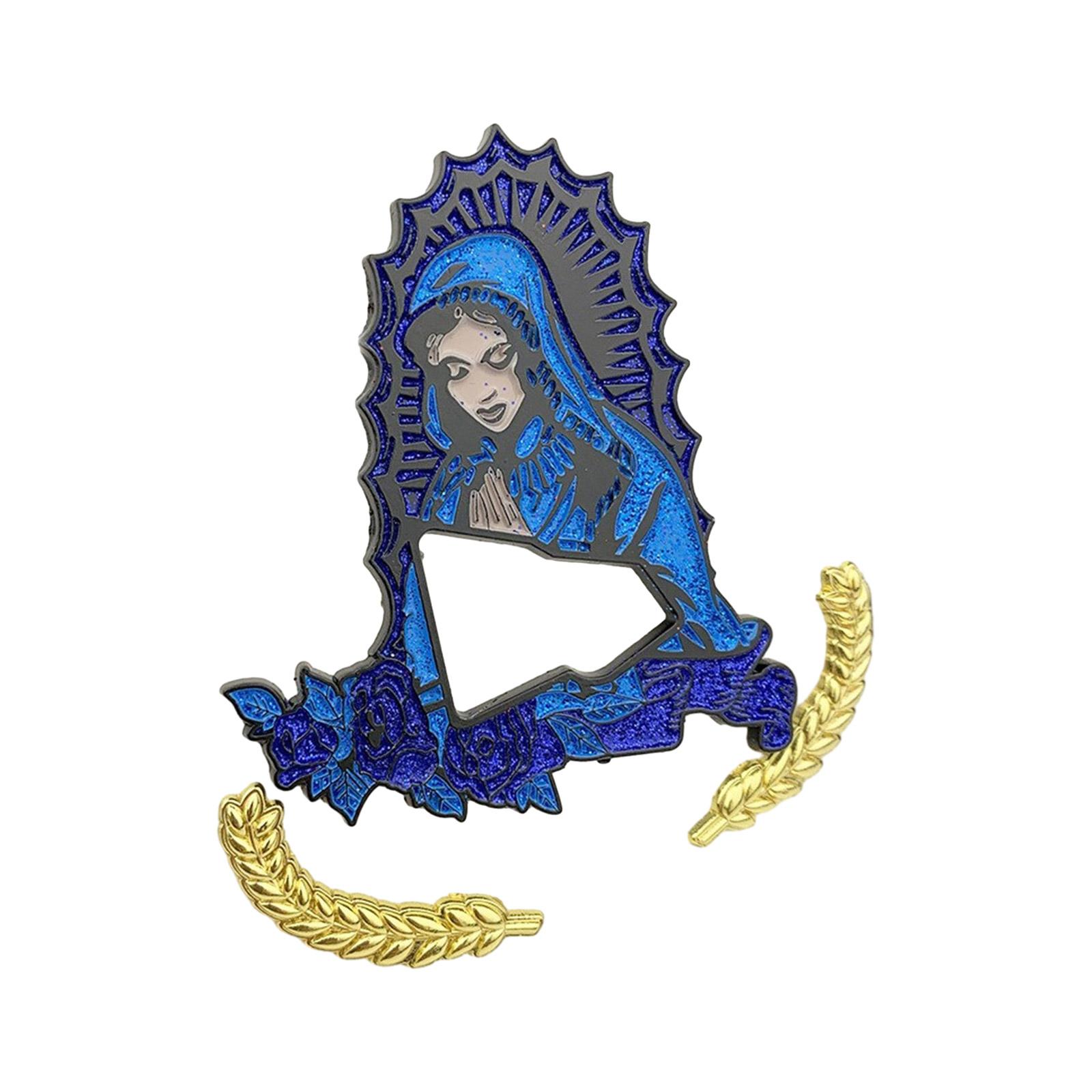 

Изящная брошь-булавка для шляпы, лацканные значки «Дева», украшения ручной работы, значок для рубашки, сумки, изысканное украшение для шляпы для женщин и мужчин синий