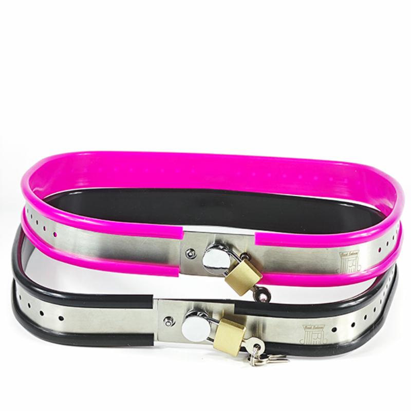 Adjustable Chastity Belt Stainless Steel Metal Waist Band Bondage Restraints for Woman Men Fetish Wear  Tools Sex Products