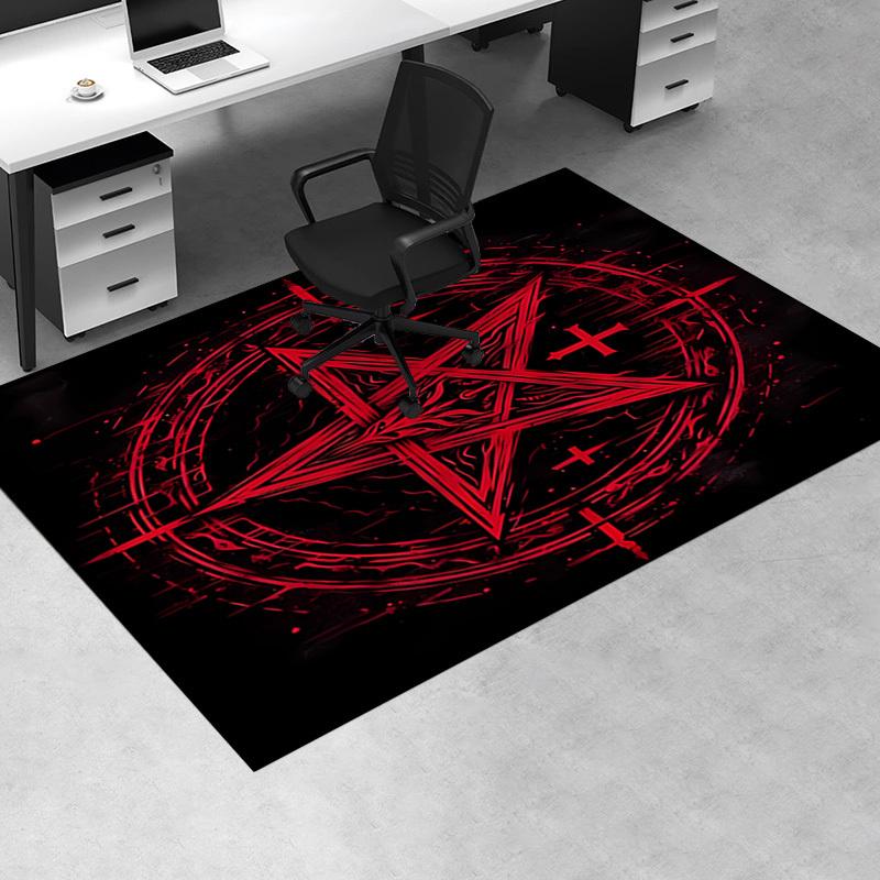 1pc Occultism,Symbolism,Esoteric Office Carpet Soft Polyester Non slip Machine Washable Indoor Carpe