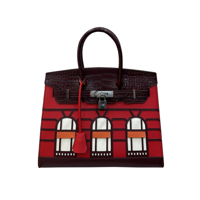 Luxusní kabelka platinové barvy s krokodýlím vzorem Elegantní dámská kabelka přes rameno/crossbody s otočným uzávěrem