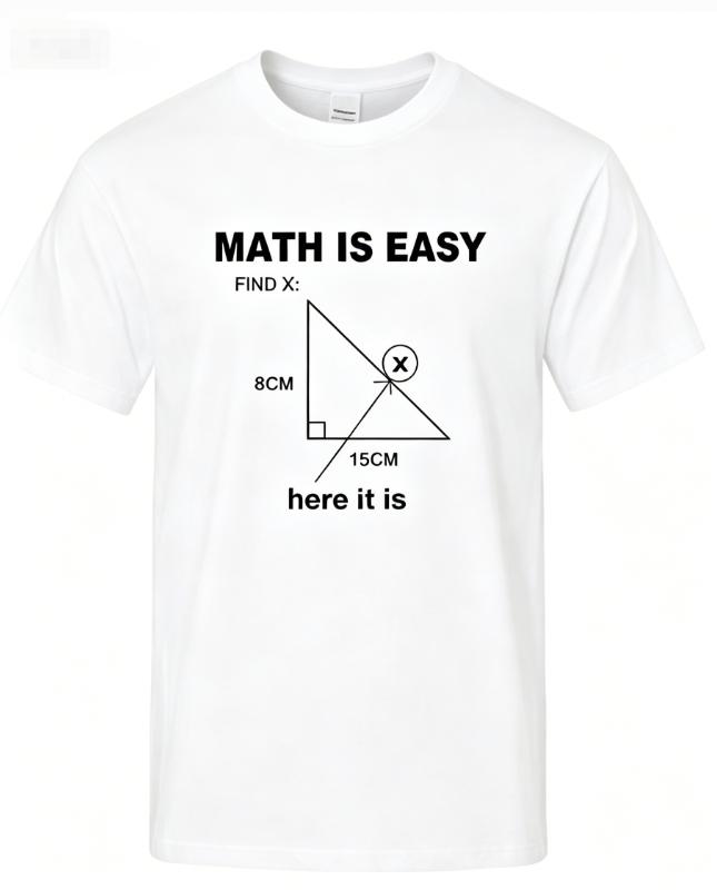 Unisexs High Quality TShirt Cotton Blend Casual Funny Math Print Cool Loose ONeck T Shirt For Unisex Short Sleeve TShirt Male Tops