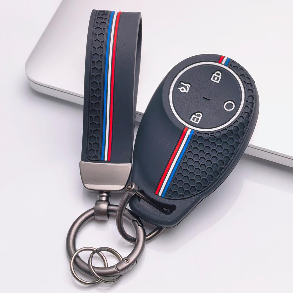 Key Fob Cover for GAC AION RT UT N60 I60 with Keychain Anti-Scratch Surface Shockproof Structure Soft Grip Texture Easy Install Design