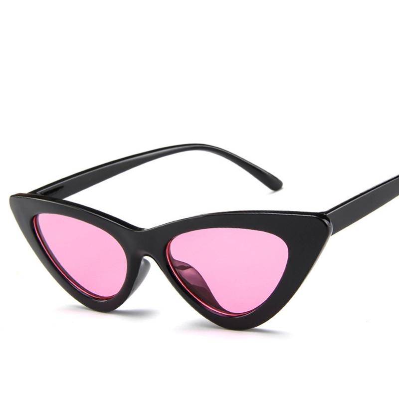 Stylishy Cat-Eye Sunglasses Women Classic Personalized Sunshade Classic Style Stylish Black Red Small Frame Triangle Female Gafas De Sol