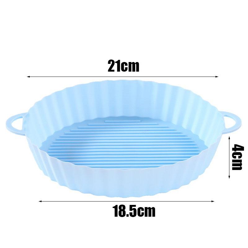 1PCS Pot for Airfryer Reusable Air Fryer Accessories Baking Basket Pizza Plate Grill Pot Kitchen Cake Cooking Baking Tools