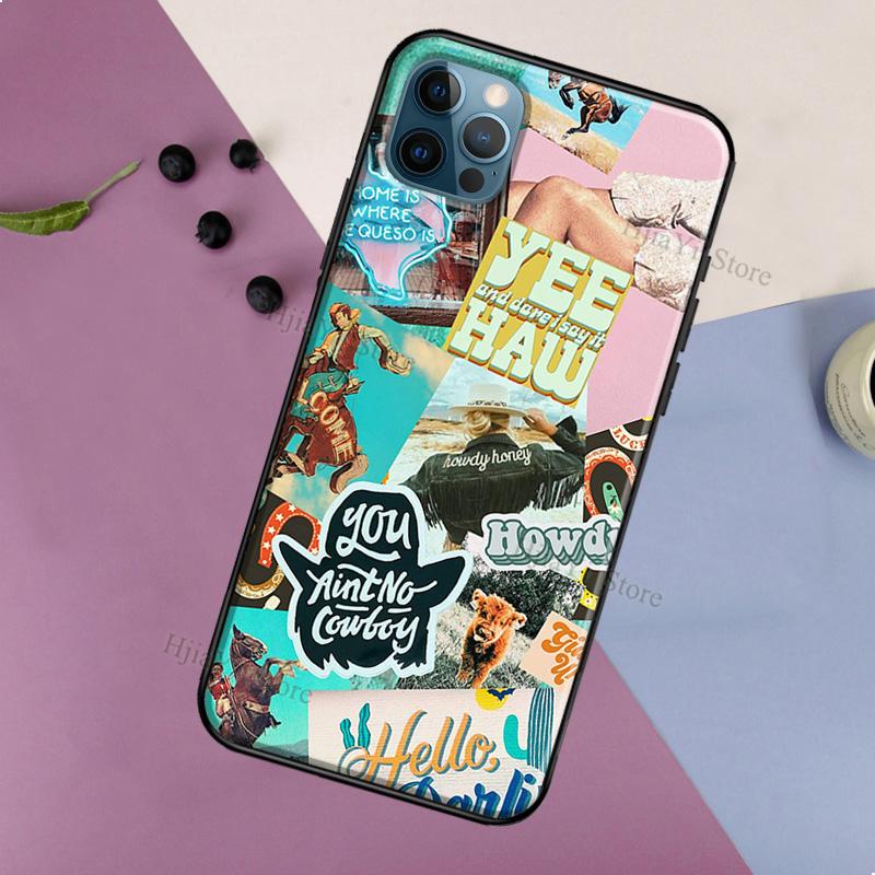 

Эстетический мягкий чехол в стиле Western Cowboy Boho для iPhone 12 13 Mini 11 Pro Max XR X XS Max SE 2020 7 8 Plus, чехол для телефона iPhone 13Pro MAX