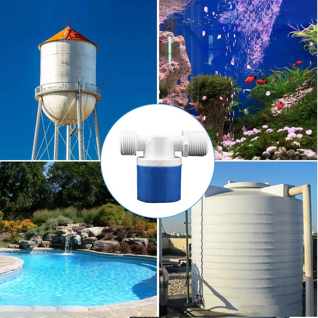3/4" 1" Automatic Water Level Control Float Valve Ball Cocks For Water Tank Tower Pool Inlet Valve With Auto Stop Switches