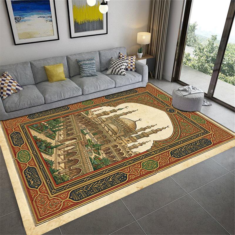 2025 New Muslim Carpet Rug for Living Room Bedroom Home Sofa Decoration,Kids Play Non-slip Floor Mat123