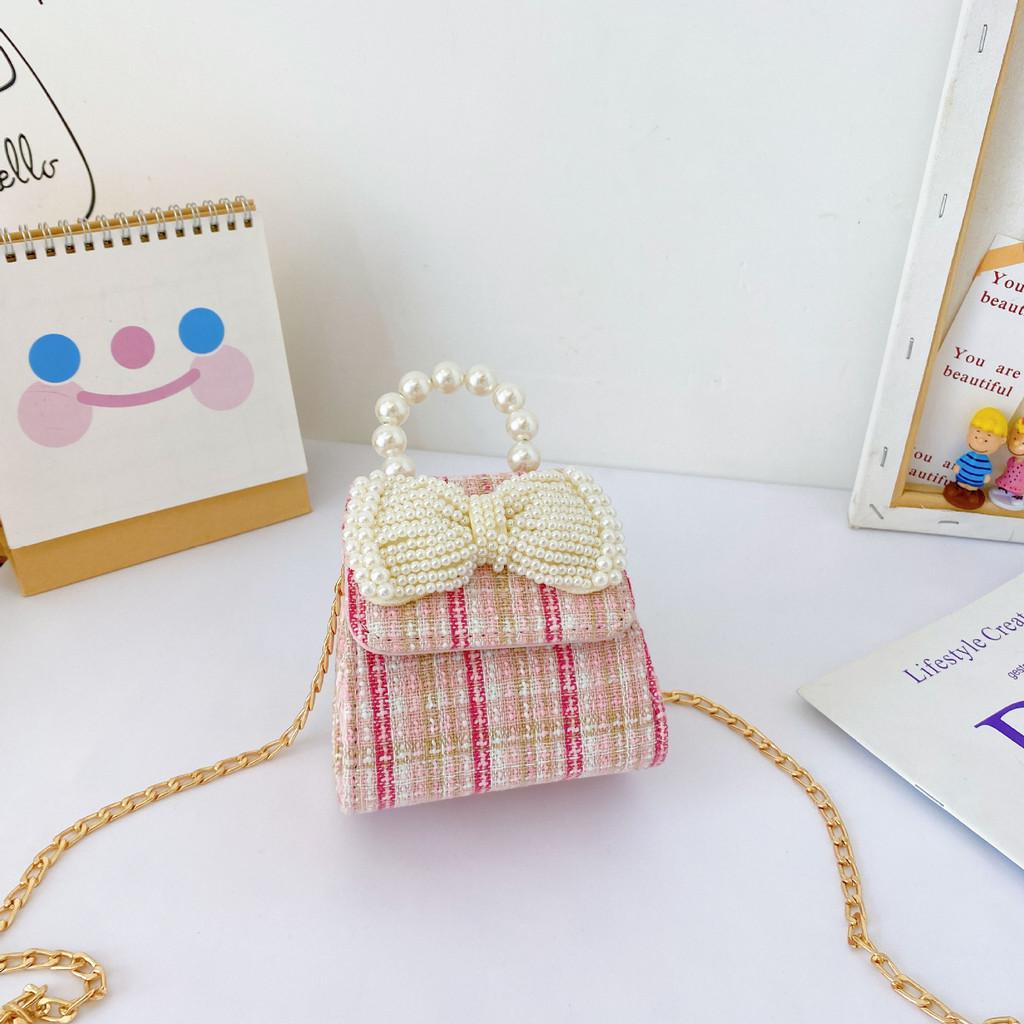 Adorable Mini Children's Crossbody Bag Cute Princess Style Soft Canvas Fashionable Design For Girls With Colorful Options