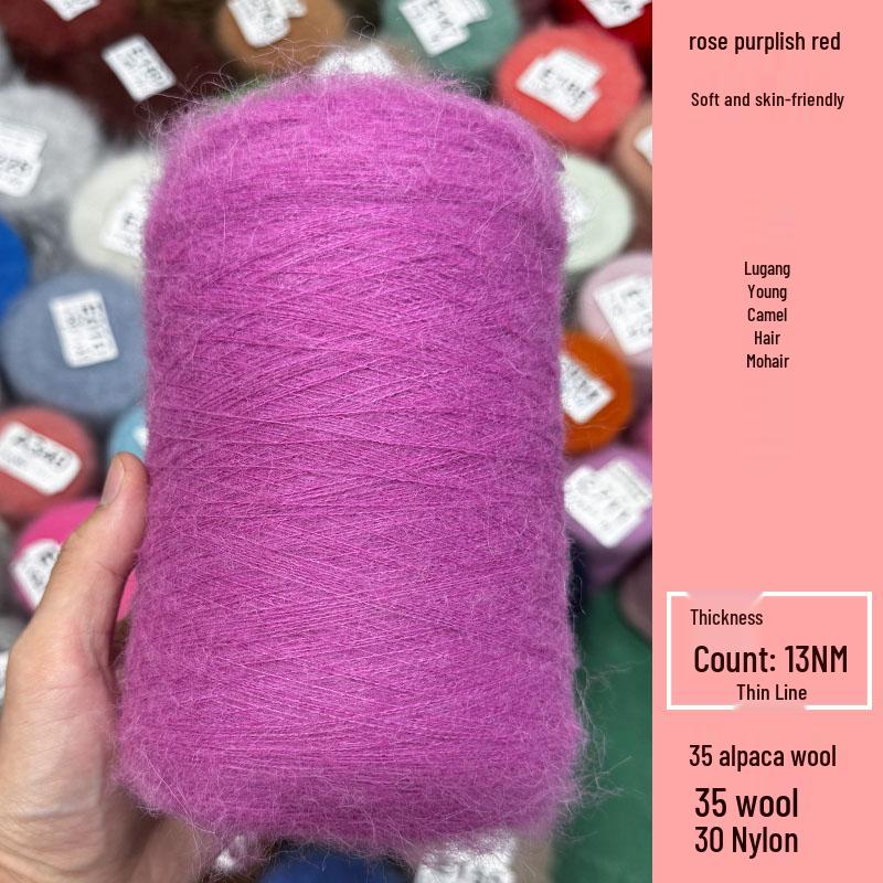 Luxury Soft Long-Haired Alpaca Mohair Yarn