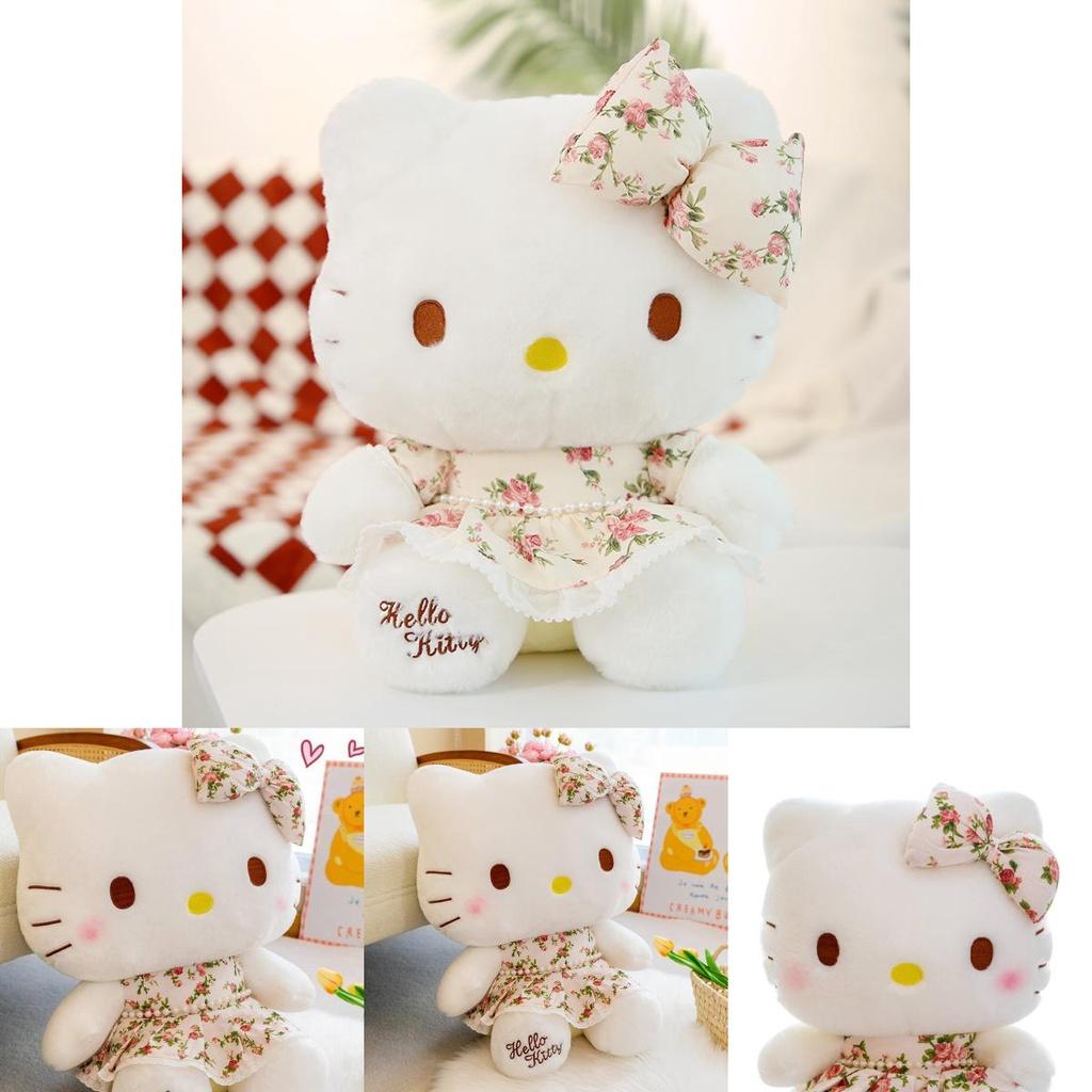 Cute Cartoon Wealthy Kt Cat Plush Toy Doll Pillow Pig Doll Machine Girls Birthday Gift Wholesale 32cm 40cm 50cm 60cm