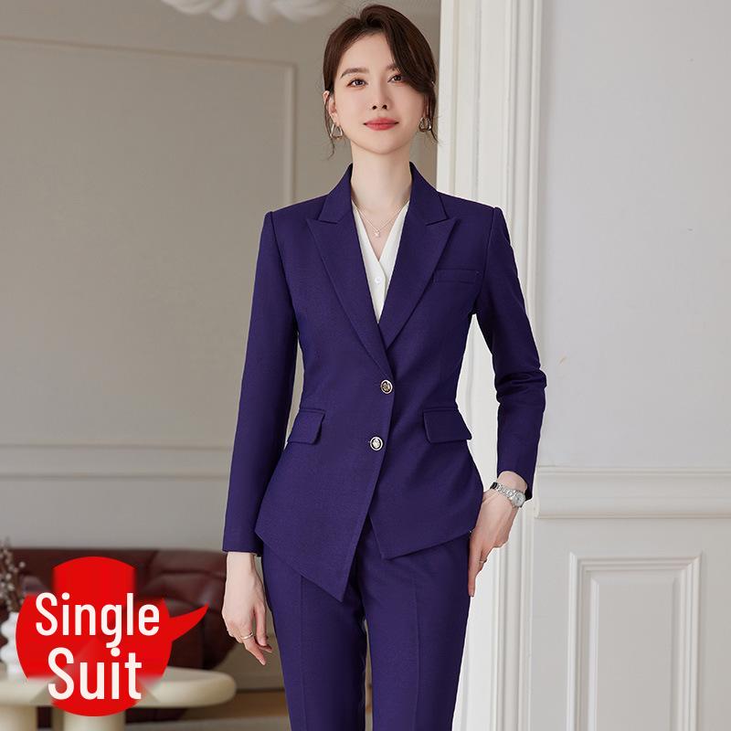 Premium Women s White Blazer Suit Set for Spring/Autumn - Ideal for Professional and Formal Wear 2XL