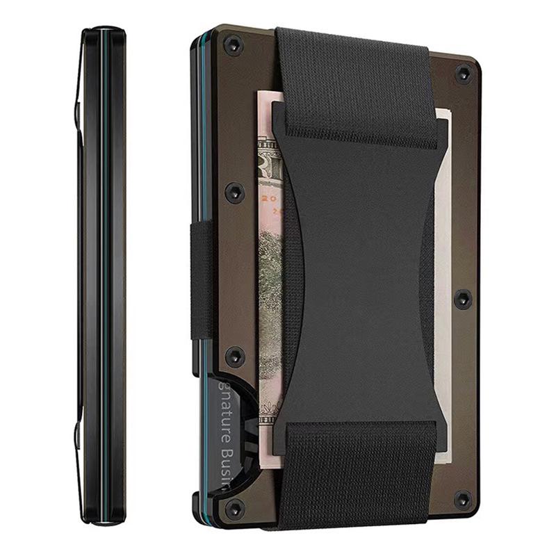 New RFID Blocking Carbon Fiber Wallet with Money Clip