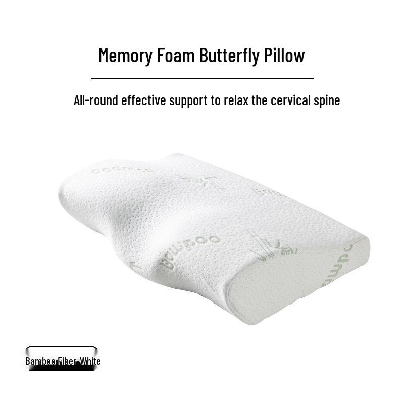 Pernă Fluture cu Spumă cu Memorie - Suport pentru Gât și Cervical pentru Îngrijirea Sănătății Transfrontalieră Ajutor pentru Somn