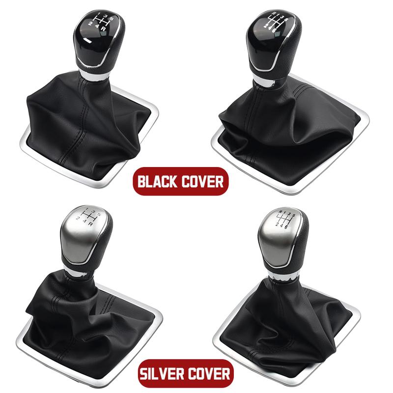 Gear Shifter Knob Lever Manual 5 6 Speed Galaxy PU Leather Dustproof Cover For Ford Focus 2 Mondeo MK2 FL C-MAX MK3 MK4 MK7