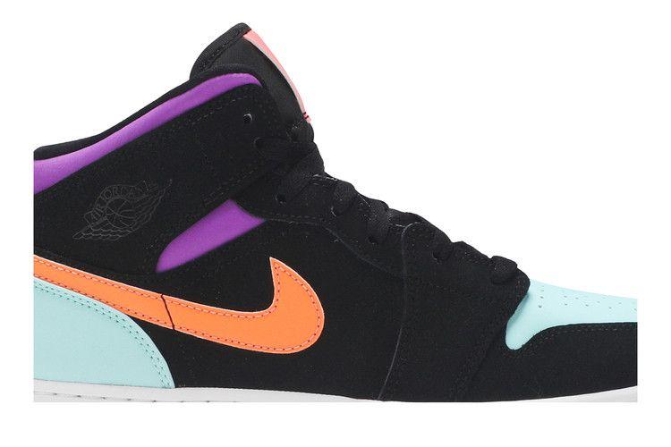 Kids' Sneakers Jordan 1 Mid Multi-Color (GS) Black/Multi-Color