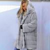 Womens Faux-Fur' Gilet Long Sleeve Waistcoat Body Warmer Jacket Coat Outwear