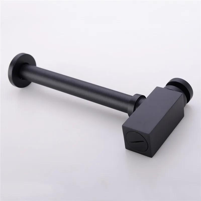 Bathroom Sink Bottle Trap Wash Basin Waste Siphon Pipe Kits Brass Modern Black Pop Up Filter Fixture Toilet Insect Stopper