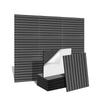 Raisme Set of Made of Easy To Wallpaper Tile Suitable for Stylish Soundproofing For Living Wall X Inches X 30 Wood Grain Interior Sound-Absorbing