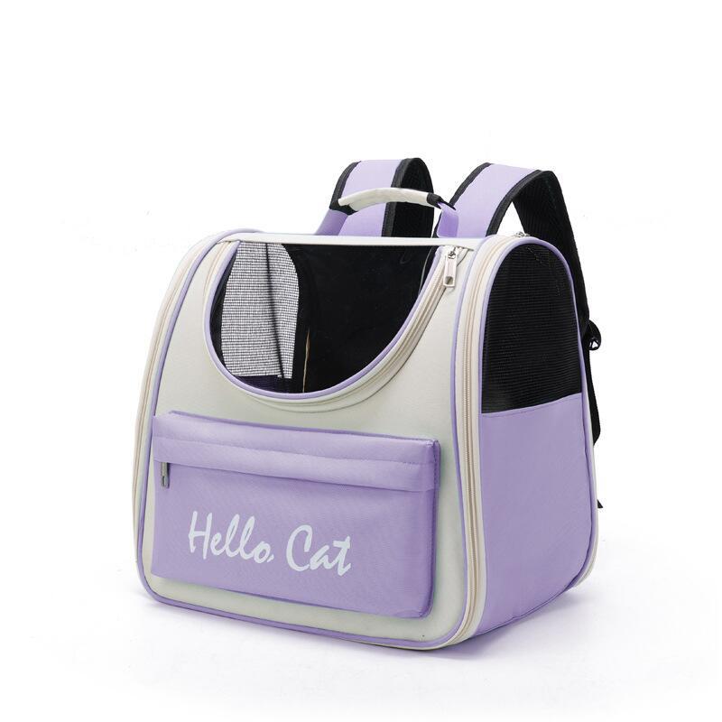 Pet Portable Cat Bag Portable Shoulder Foldable Bag Going Backpack Cartoon Cat Bag Dog Pet Backpack