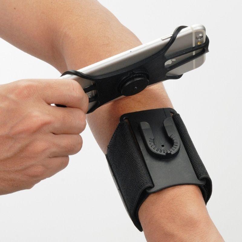 Detachable Rotating Phone Armband for Ride-Hailing & Food Delivery