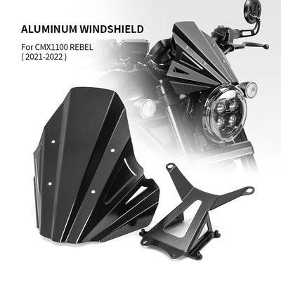 Accesorios de motocicleta Parabrisas Parabrisas Protector contra el viento Deflector Apto para HONDA CMX1100 REBEL 2022- CMX 1100