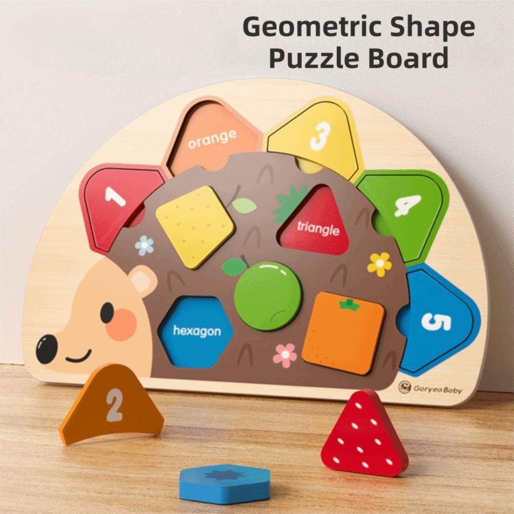 Cartoon Shape Montessori Puzzle Toy Colorful Design Tangram Jigsaw Game Wooden Puzzle Home Use