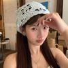 Triangle Crochet Headband Handmade Flower Headscarf Knitted Headscarf Hat  Beach Photography
