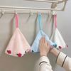 Rose Bouquet Hand Towel Hanging Hand Wipe Cloth Absorbent Decorative Hand Towel with Hanging Loop for Kitchen Bathroom