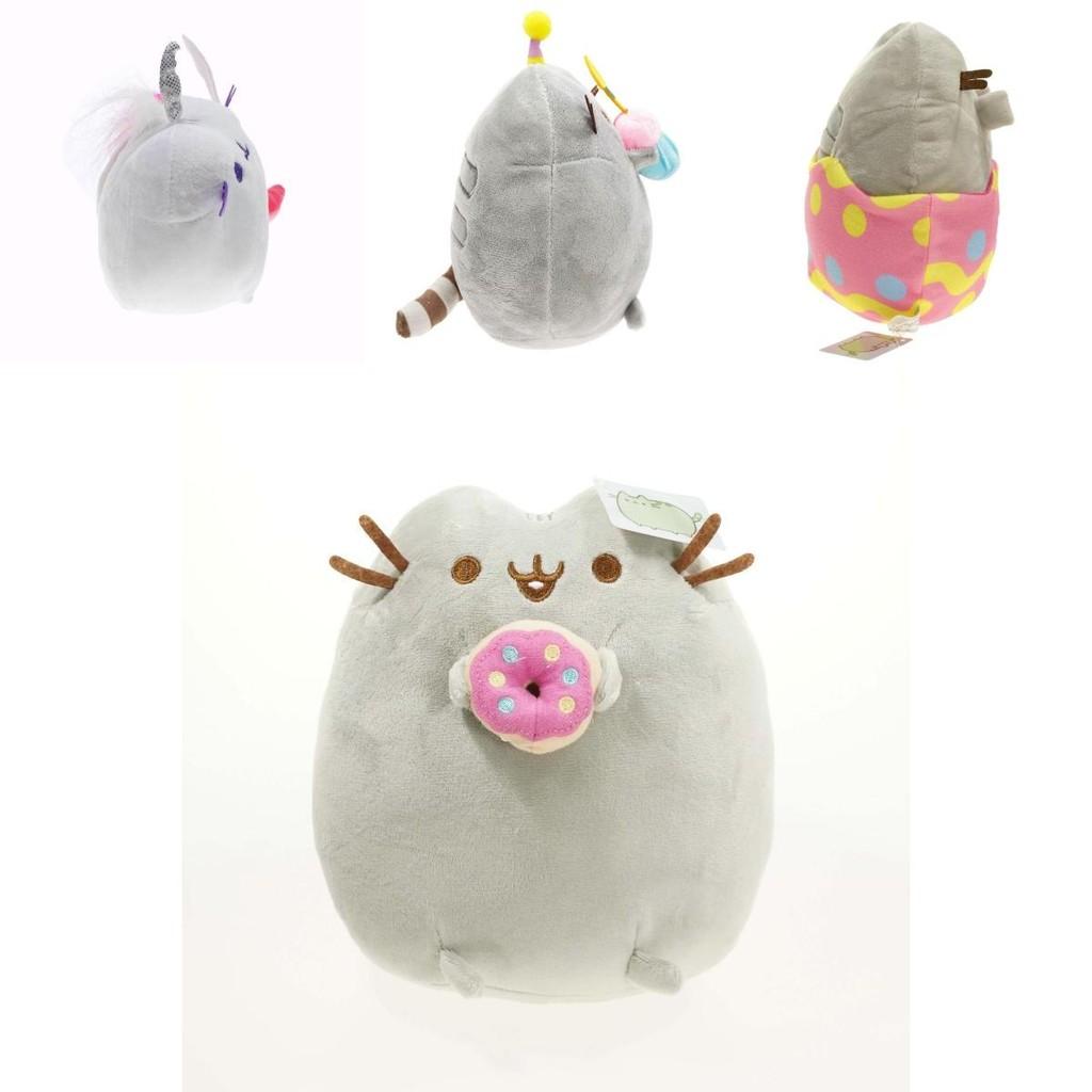 Cute Short Plush Cat Stuffed Toy In Ice Cream, Cookie, Donut, Sushi Or Potato Chip Style