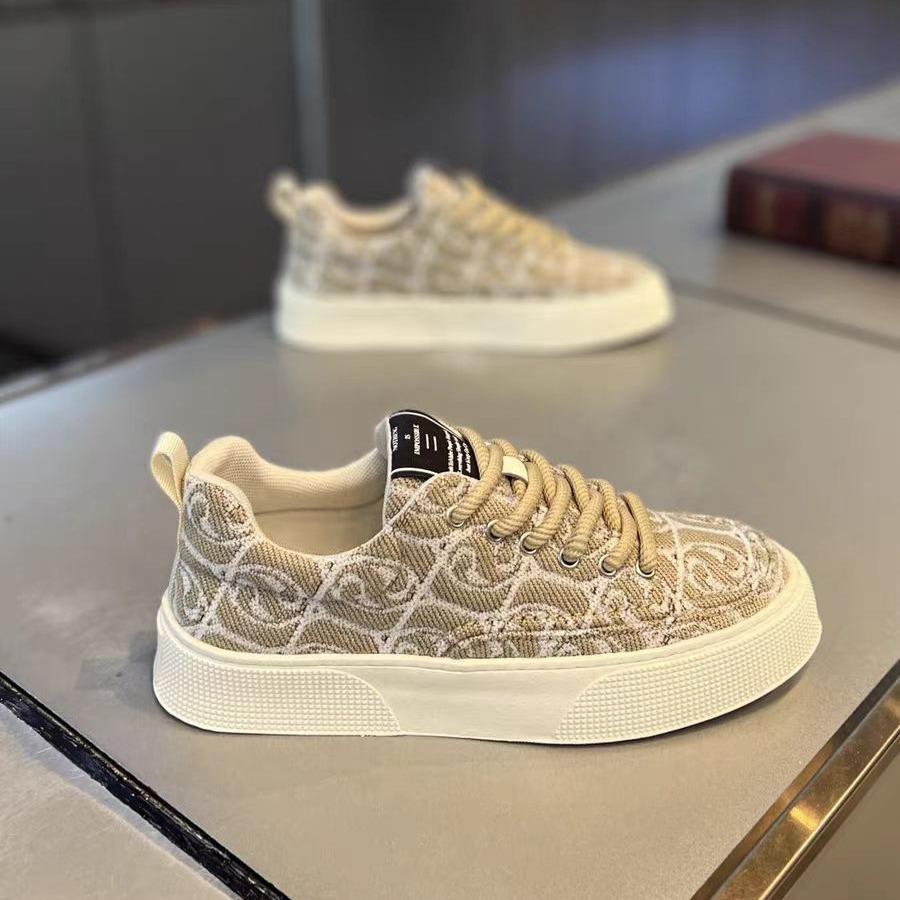 Men's Shoes Spring New Breathable Cloth Surface Casual Internet Celebrity Trend Versatile Men's Board Shoes Woven Canvas Shoes Men