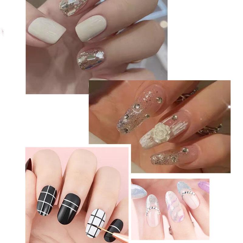 YIKOOLIN Professional Nail Brush Set Manicure Tools Girl Diy Finernail Pattern Accessories Nail Design Painting Phototherapy Pen