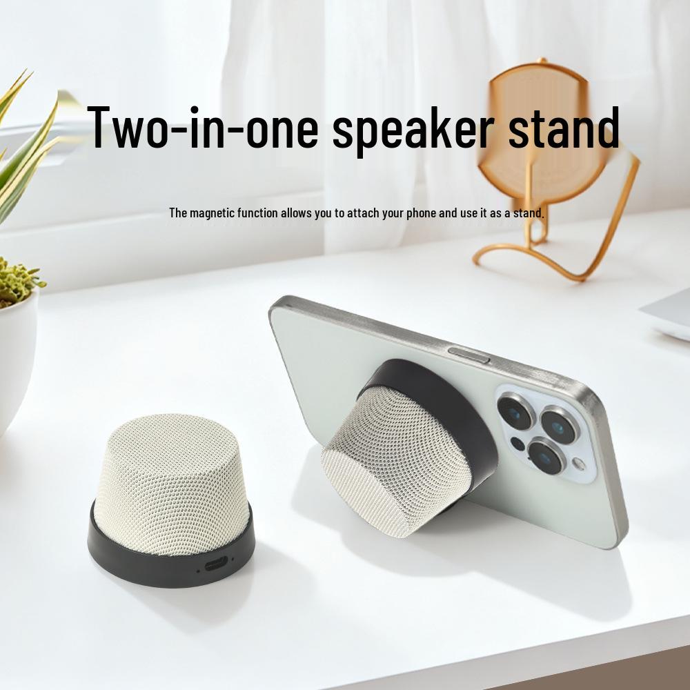 Magnetic Bluetooth Mini Speaker & Phone Holder with High-Quality Subwoofer