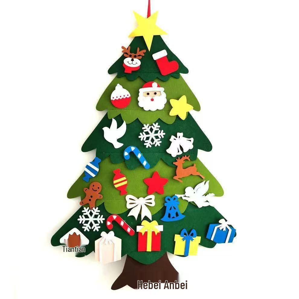 Handmade DIY Felt Christmas Tree Ornament for Kids