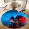 Native American Inspired Chair Mat - Round Carpet for Home Decor, Office Use, and Gifts0201b
