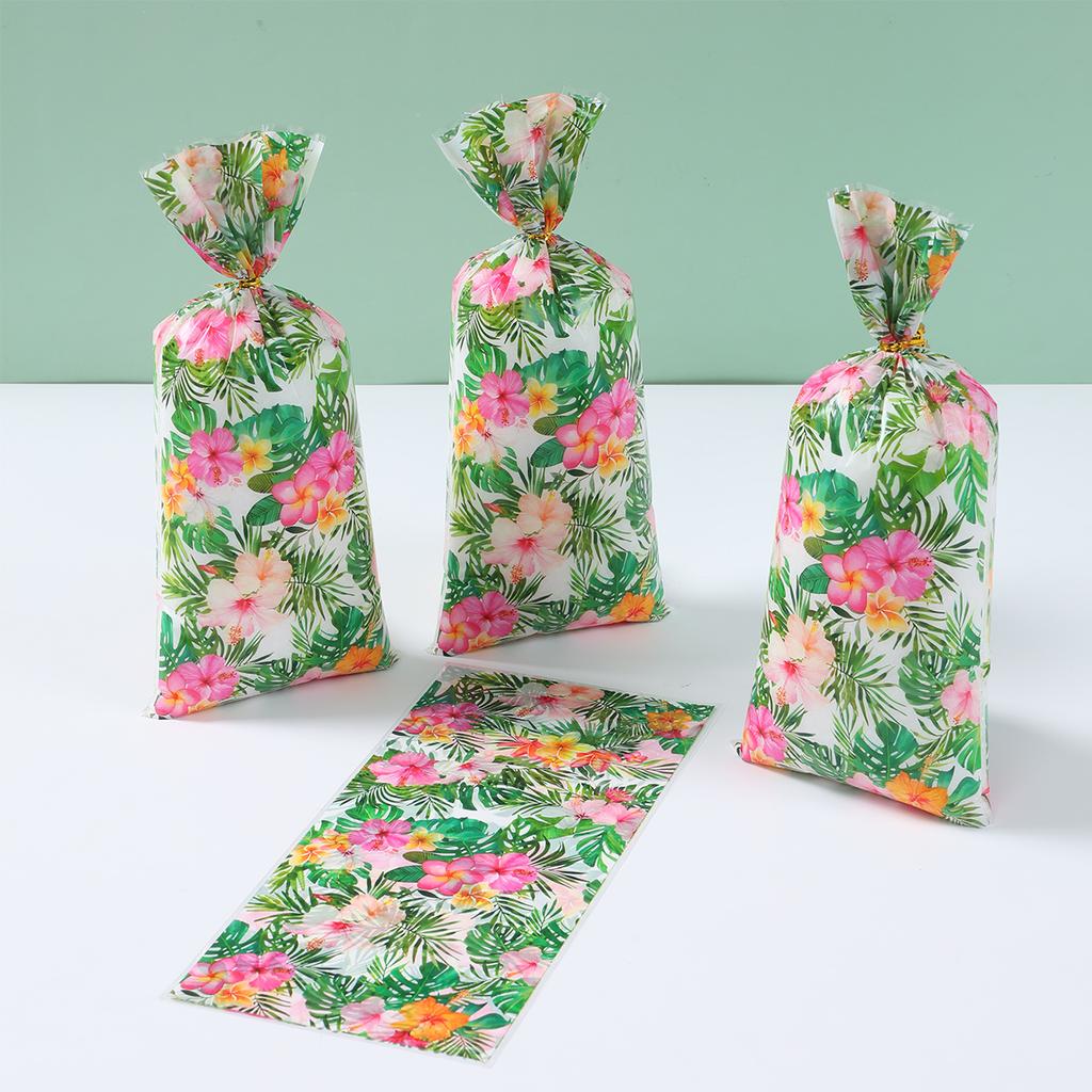Hawaiian Gift Cookie Candy Bags Birthday Party Decor Kids Summer Hawaii Luau Tropical Wedding Birthday Party Supplies BabyShower