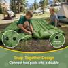 Camping Sleeping Pad, Backpacking Sleeping Pad With Built-In Pillow And Foot Pump, 4in Thick Compact Inflatable Camping Air Mattress For Hiking