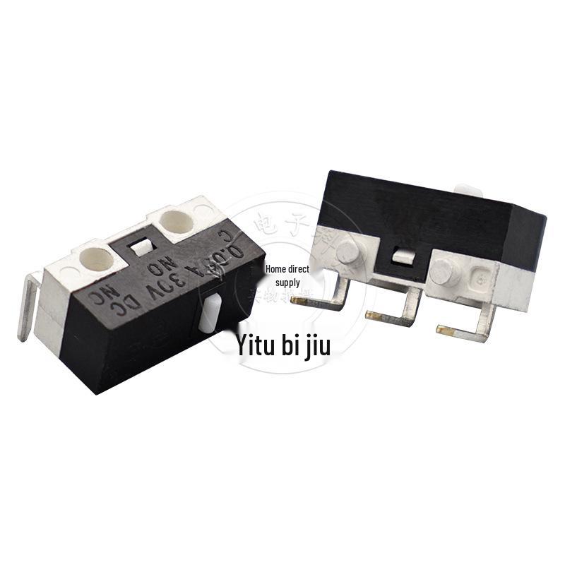 Bent-Leg Micro Switch, Right-Angle, 1.6 Post, 8.3 Exposed, 3.5 Pin, 12.8x5.7x6.3H, Knobless with Positioning
