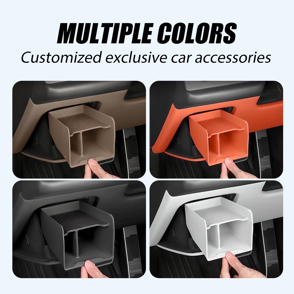 Under Cab Storage Box For LIxiang L6 L7 L8 L9 Driver's Seat Silicone Storage Box Auto Interior Storage Box I4H1