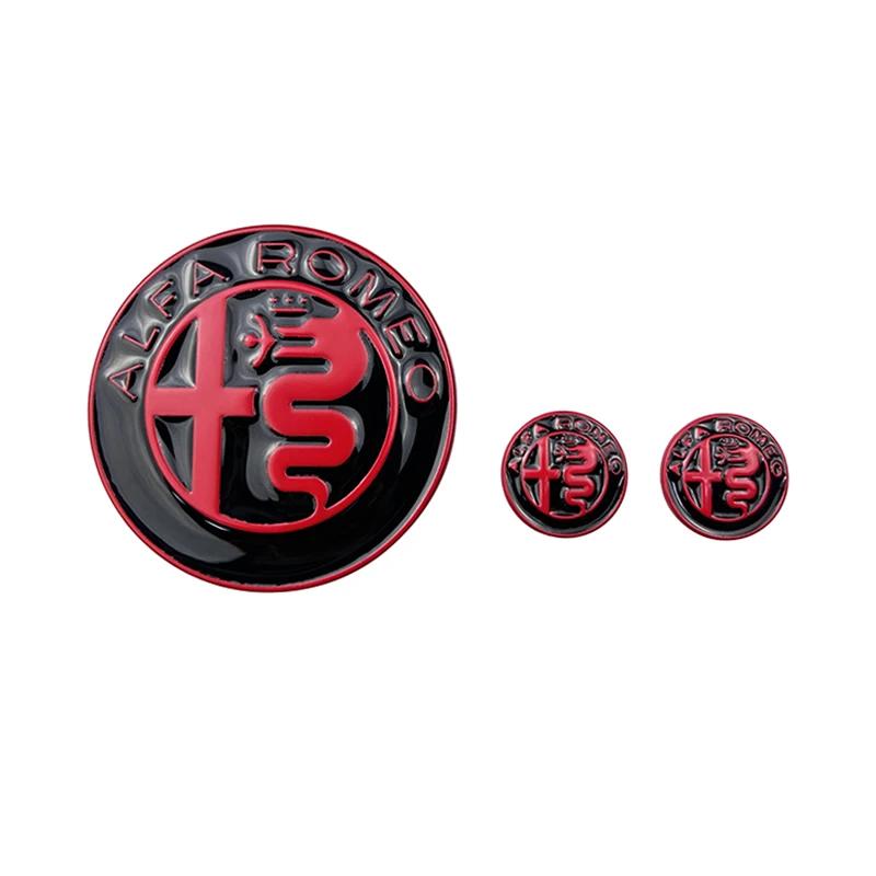

For Alfa Romeo 3pcs Alloy Car Styling Center Console Knob Patch Gear Panel Stickers for Alfa Romeo Giulia 159 147 156 Stelvio Gi