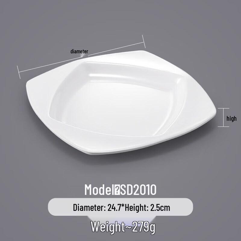 A5 Melamine Imitation Porcelain Serving Plates
