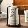 High-value paper cup holder disposable cup cup holder desktop coffee table storage rack tea cup coffee cup bamboo cup holder