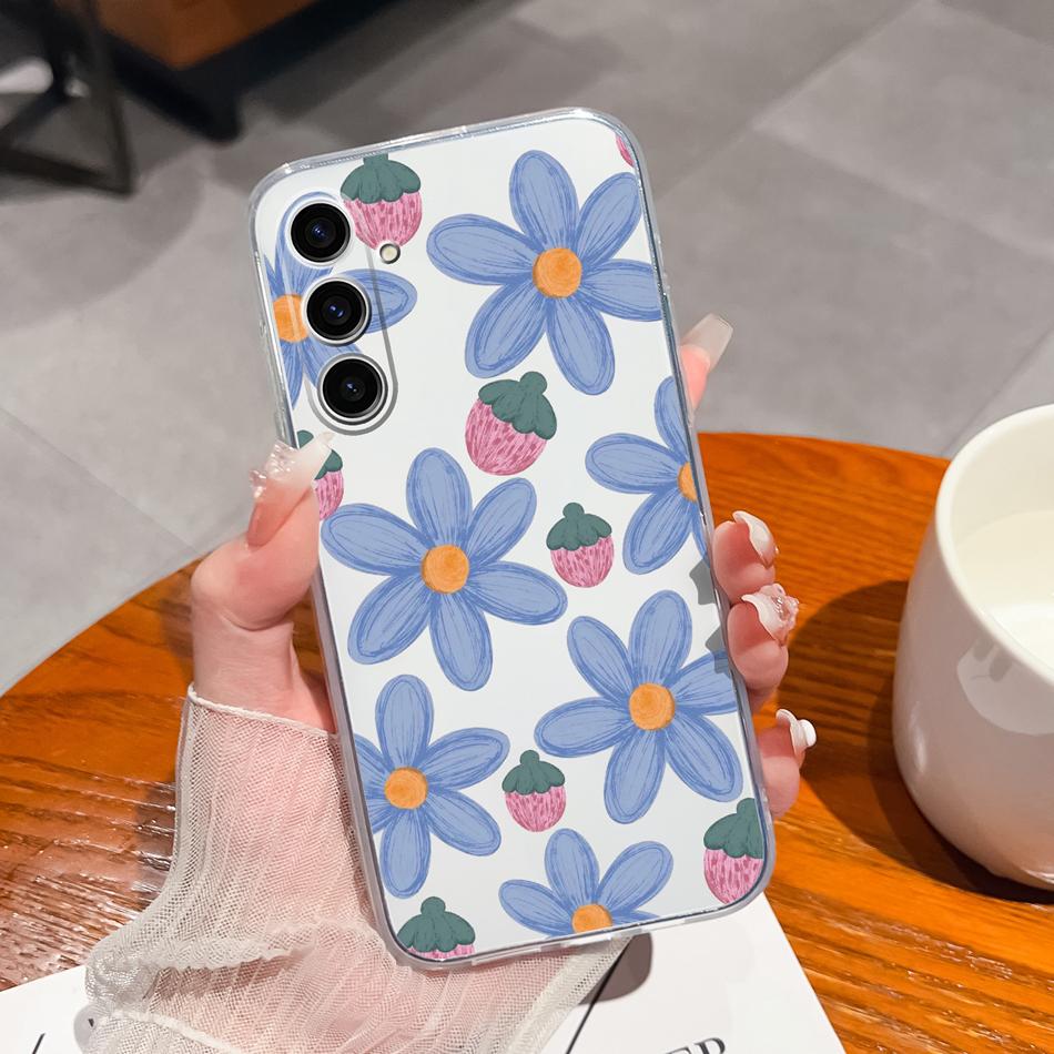 For Samsung Galaxy S24 Plus Ultra Phone Case Creative Soft TPU Silicone Clear Anti Drop Special Back Cover For Samsung S 24 Capa