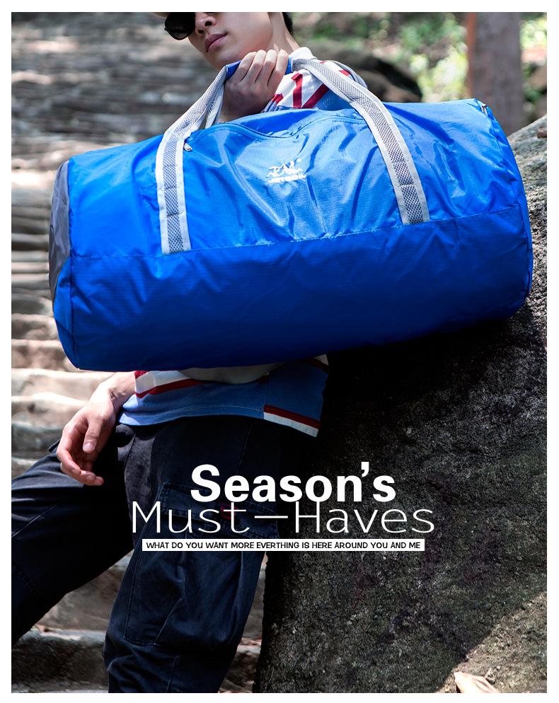 Large Capacity Waterproof Travel Bag - Foldable, Portable Fitness and Luggage Storage