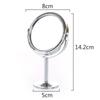 Miroir de maquillage de bureau double face HD en métal grossissant petit miroir de bureau grand miroir rotatif de bureau miroir de vanité