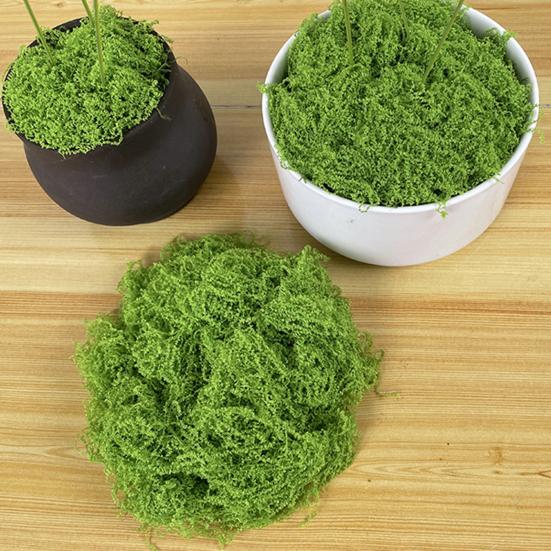 30/100G Artificial Green Moss DIY Crafts Indoor Plants Fairy Gardens Table Centerpieces Fish Tanks Microlandscape Decorative Fake Moss