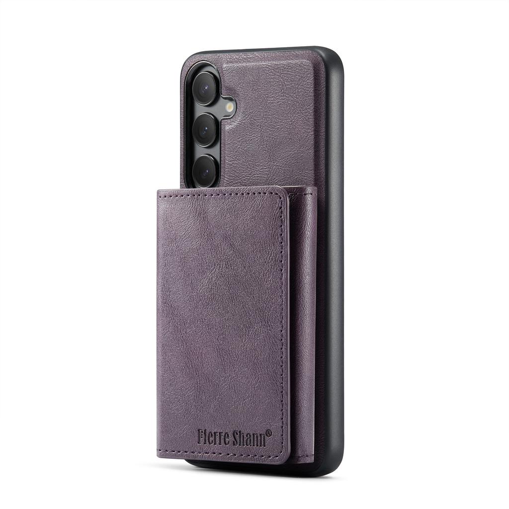 Detachable Fold Wallet Case For Samsung Galaxy S25 Edge S24 Plus S23 FE S22 Ultra For MagSafe Card Holder Cove Fundas