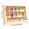 Walking Ball Magnetic Digital Beads Wooden Puzzle Activity Board  Attention Training Games