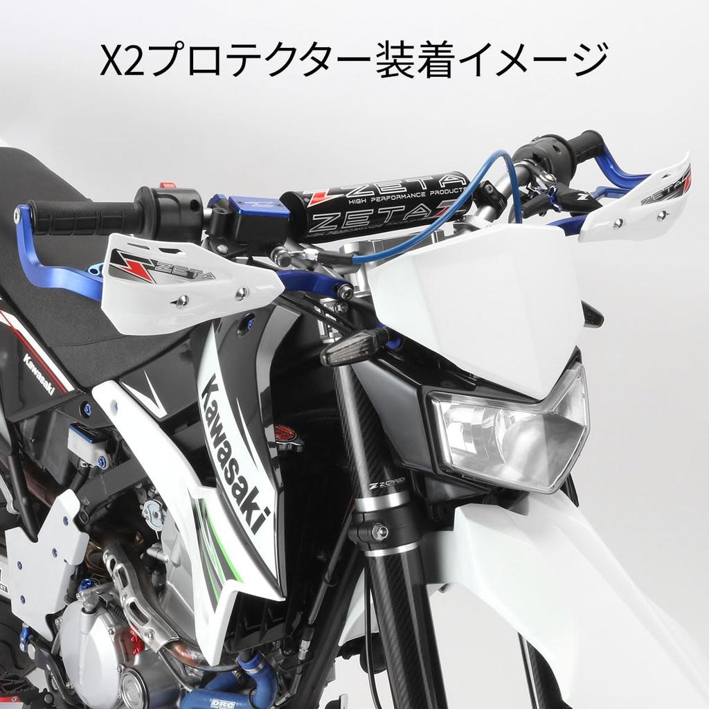 ZETA RACING For standard diameter bars Compatible handlebar inner diameter Armor hand guard bend titanium color high rigidity aluminum alloy